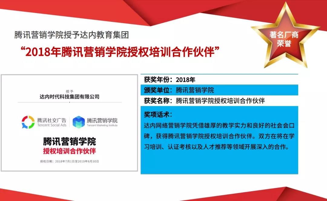 達內(nèi)教育培訓(xùn)獲獎情況