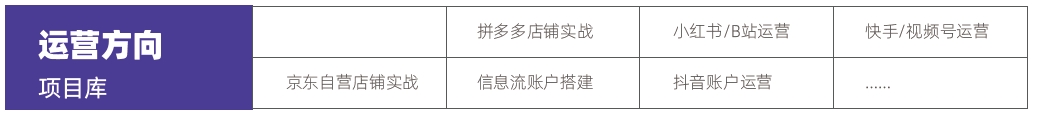 計算機培訓(xùn)機構(gòu)哪個最好？運營方向項目庫
