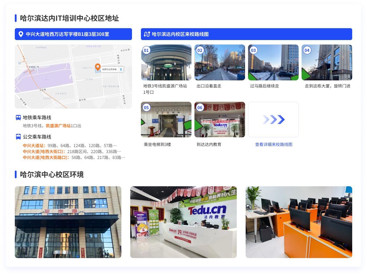 哈爾濱達(dá)內(nèi)教育來校路線圖