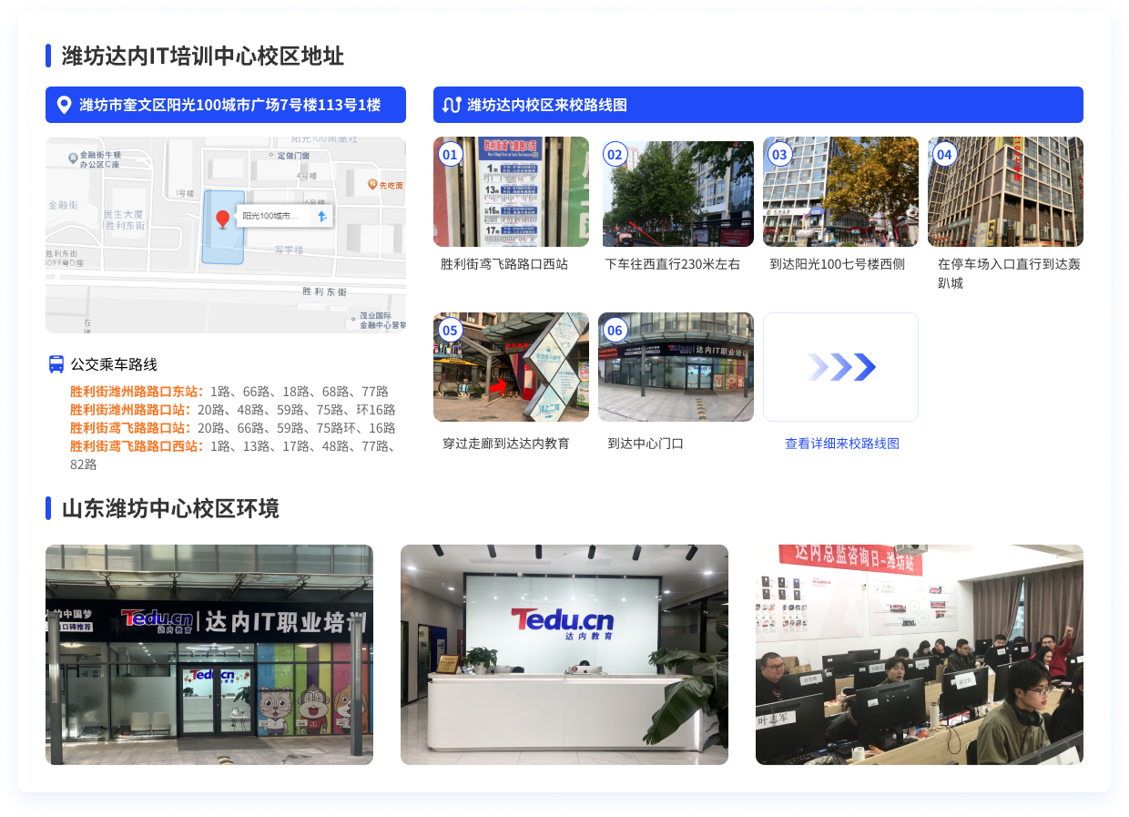 濰坊達(dá)內(nèi)教育來(lái)校路線圖