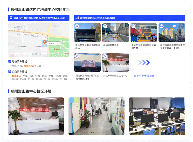 鄭州達內(nèi)教育來校路線圖